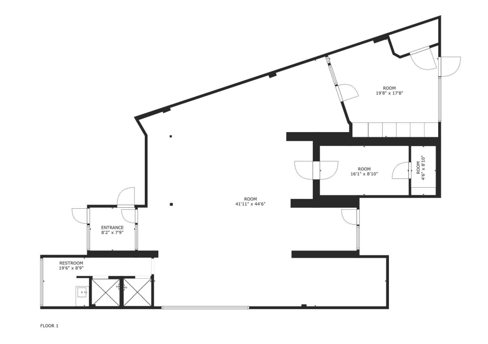 Floor Plan of a Commercial Building Located at 12301 NE Central Ave Blaine, MN
